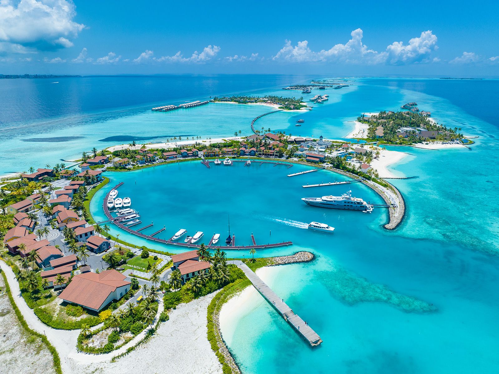 Maldives aerial view